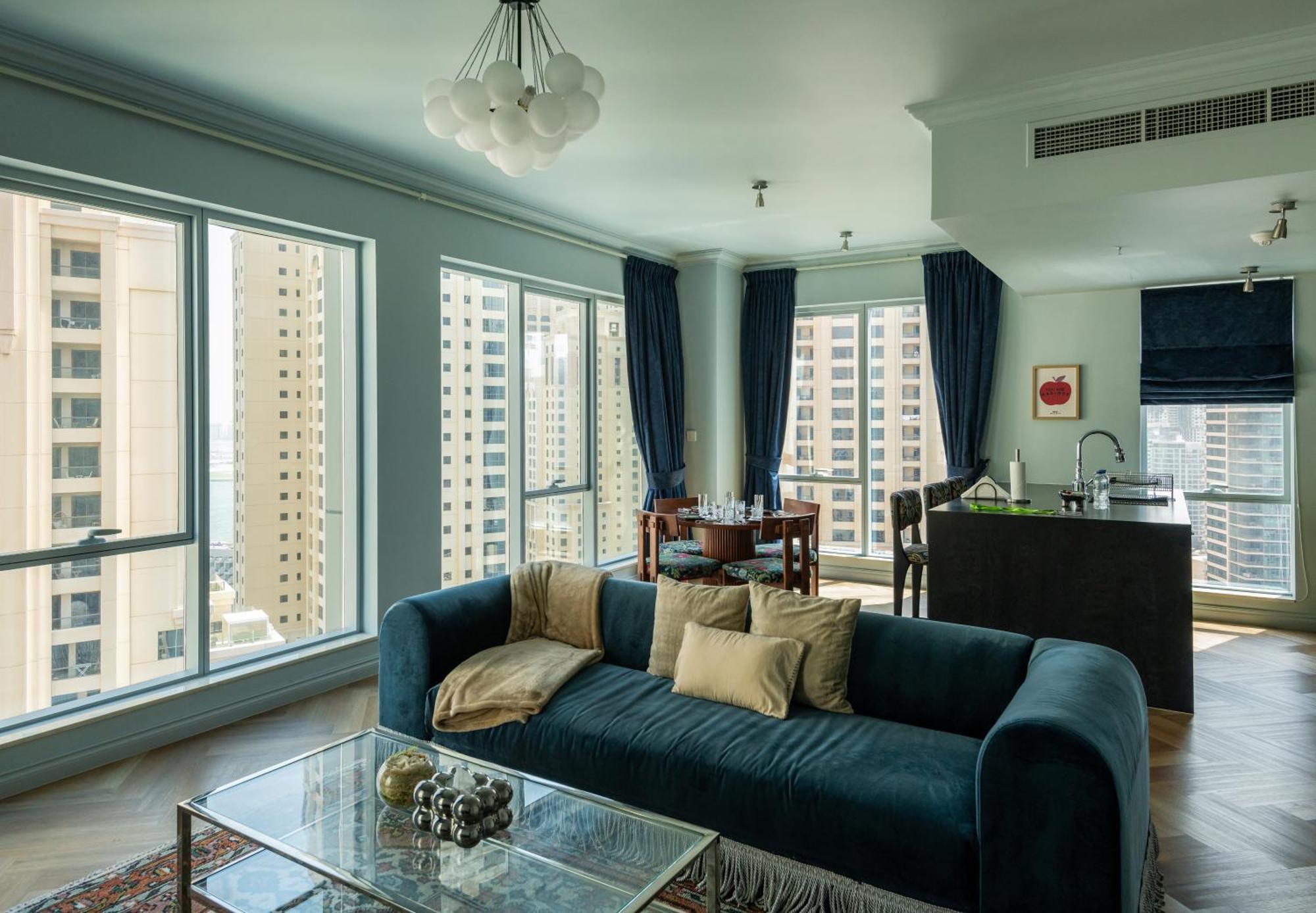 Unique Jbr Gem - Full Sea View - Designer's Choice - 5 Min Walk From Jbr Apartment *